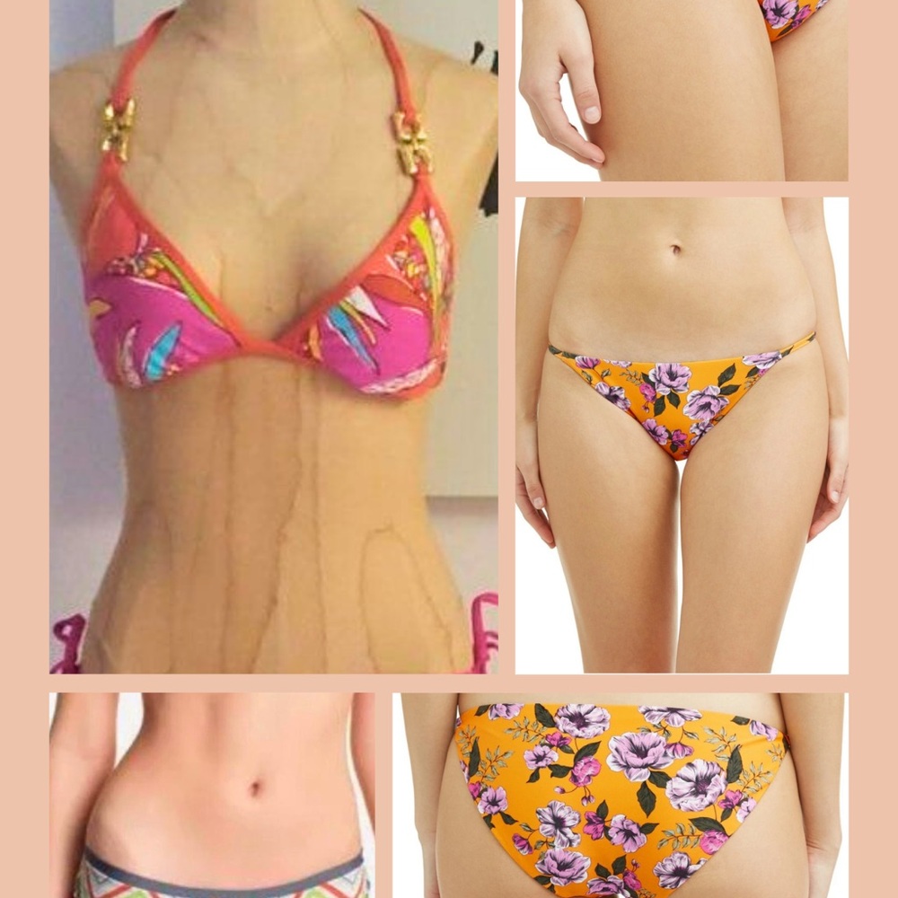Swimsuit Bikini Bundle- Trina Turk Top, No Boundaries & Rebecca Virtue Bottoms